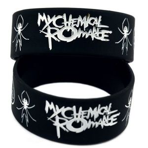 MY CHEMICAL ROMANCE BRACELETS BAND WRISTBANDS (x2)